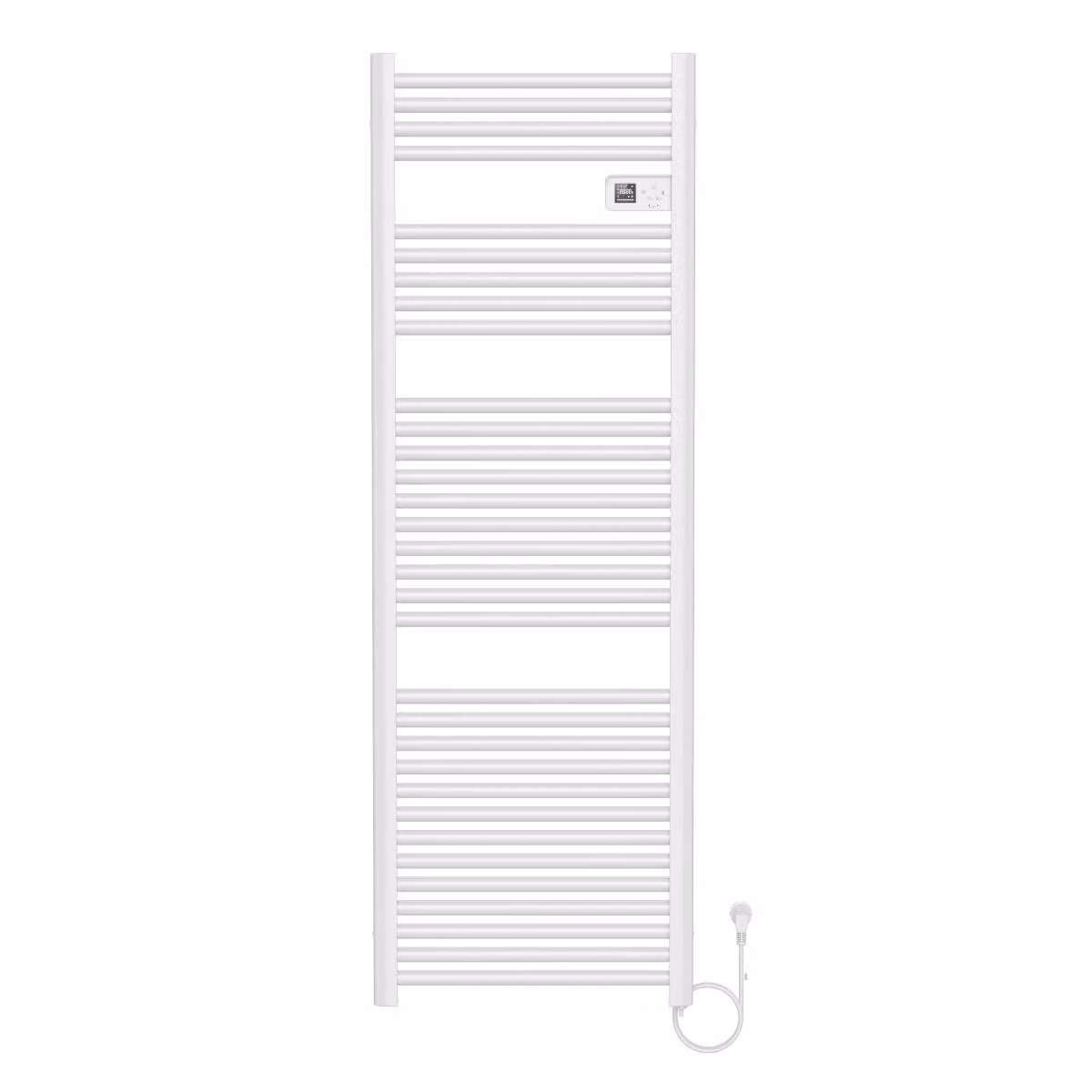 Asciugatore elettrico per asciugamani BELVIT, 850 W, bianco lucido, con tecnologia Smart Wi-Fi e termostato digitale