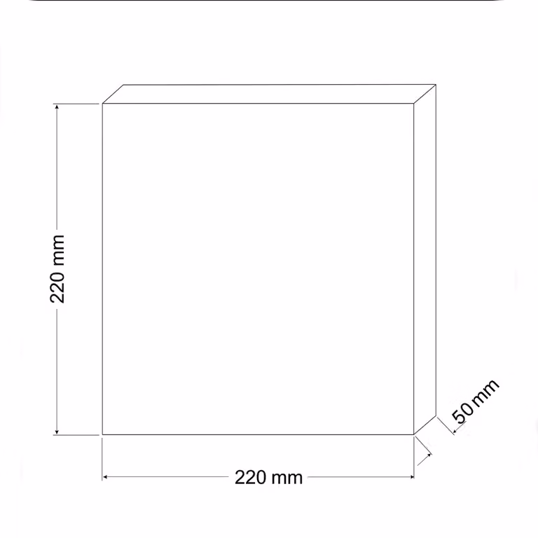 Spugna filtrante media 30ppi 22x22x5cm Happet