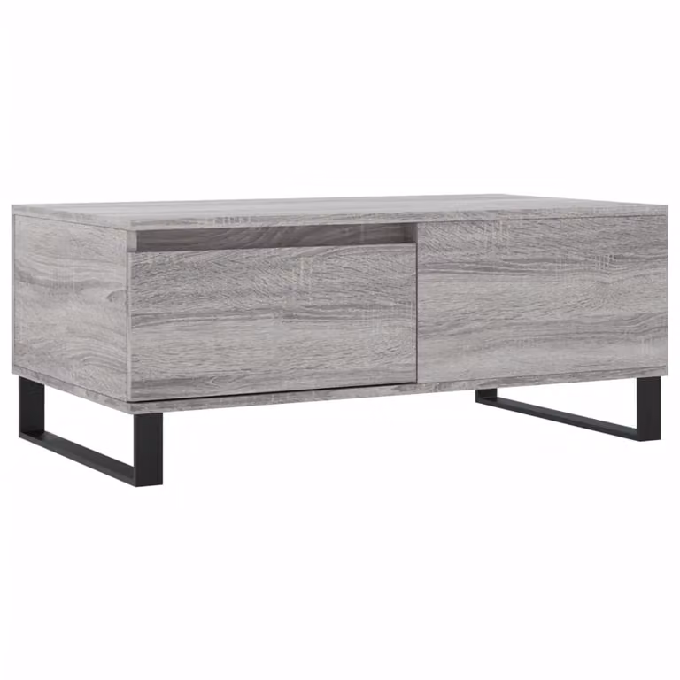 Tavolino Salotto Grigio Sonoma 90x50x36,5 cm Legno Multistrato