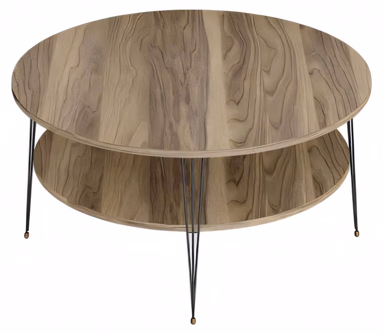 Eleganter brauner Couchtisch aus Holz