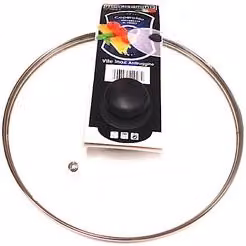 Coperchio per pentola in vetro trasparente e acciaio cromato Metalsomma Diametro: 32 cm