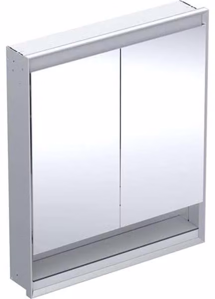 Geberit ONE armoire de toilette avec ComfortLight, 2 portes, montage encastré, avec niche, 75x90x15cm, 505.822.00.1, 505.822.00.1