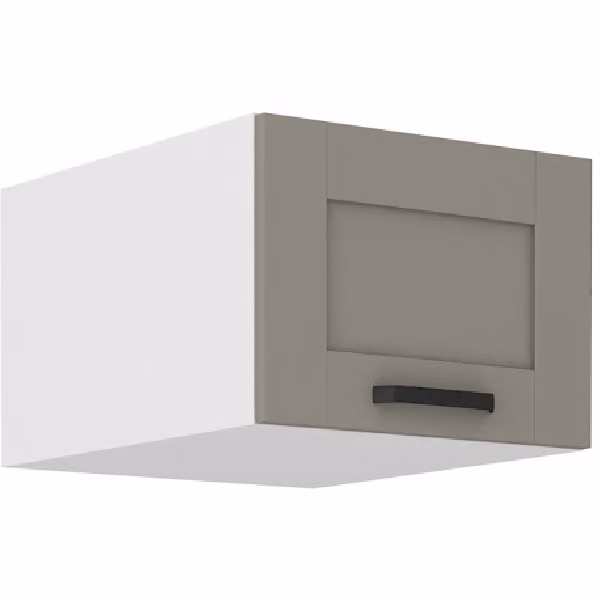 Pensile con ante a battente LAILI - larghezza 50 cm, grigio chiaro / bianco
