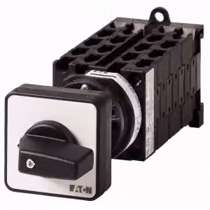 Interruttore a gradini Eaton, T0, 20 A, montaggio intermedio, 8 moduli, contatti: 15, 45°, con scatto, con posizione 0, 0-5, n. di riferimento 15146 016093
