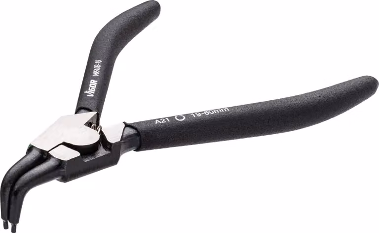 Pinza VIGOR per anelli di sicurezza V6510B-19 Lunghezza: 180 mm