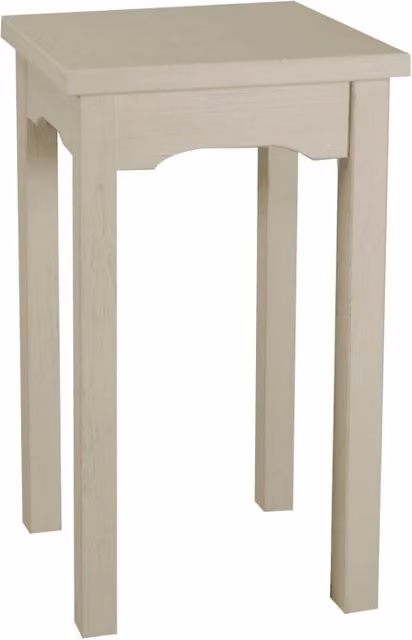 Tavolo da esposizione moderno Vacchetti in legno grigio e bianco L/P/H: 50 x 50 x 70 cm