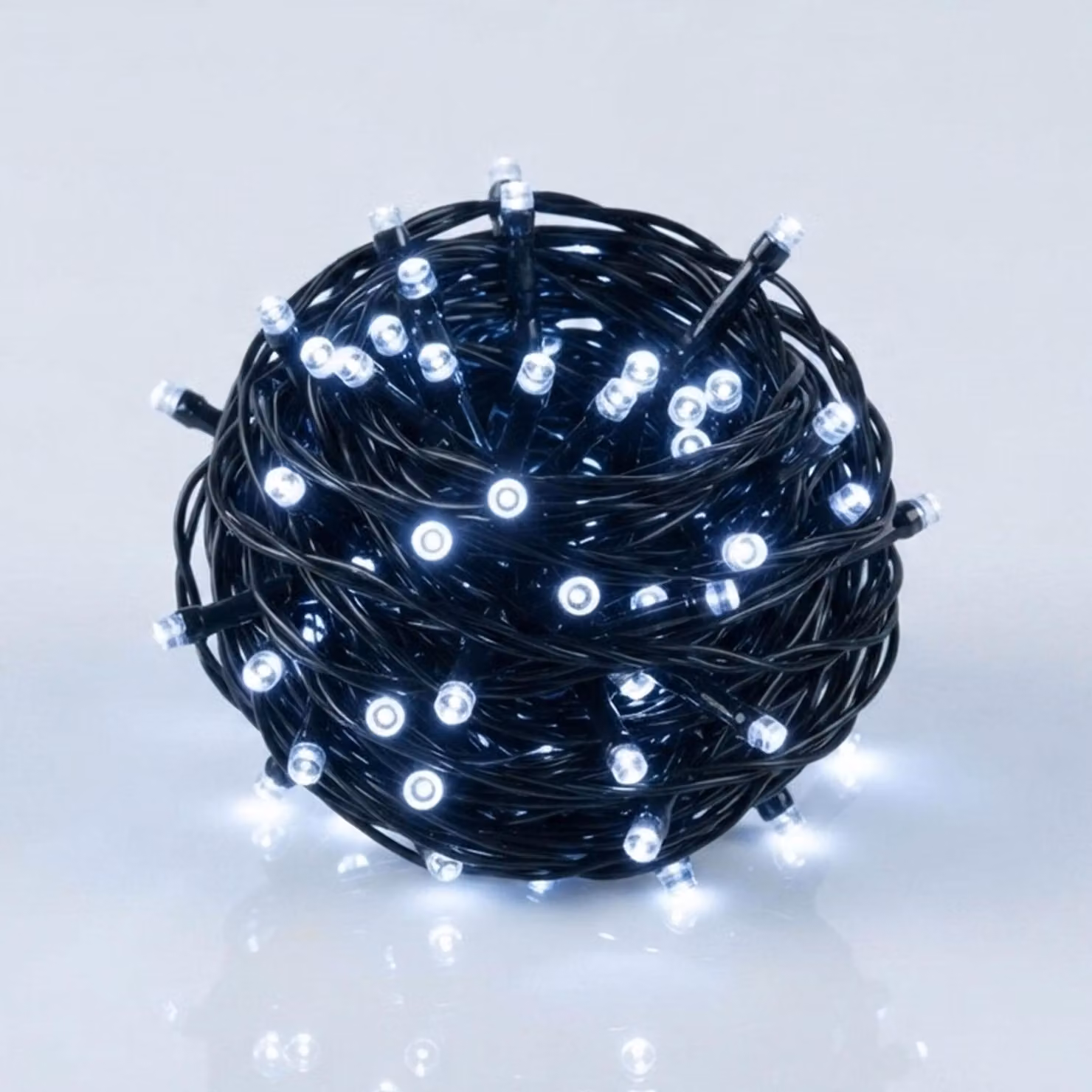 3.12 Catena luminosa natalizia con 40 LED - (bianco) freddo