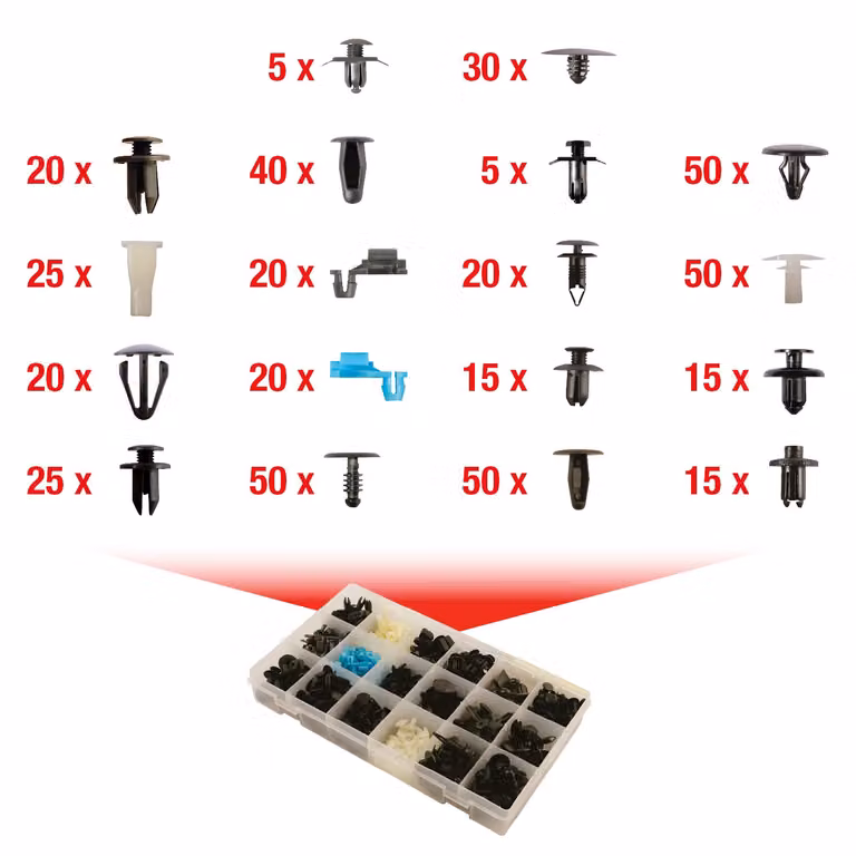 KS TOOLS Set di clip di fissaggio per Mazda 475 pezzi - 420.0400