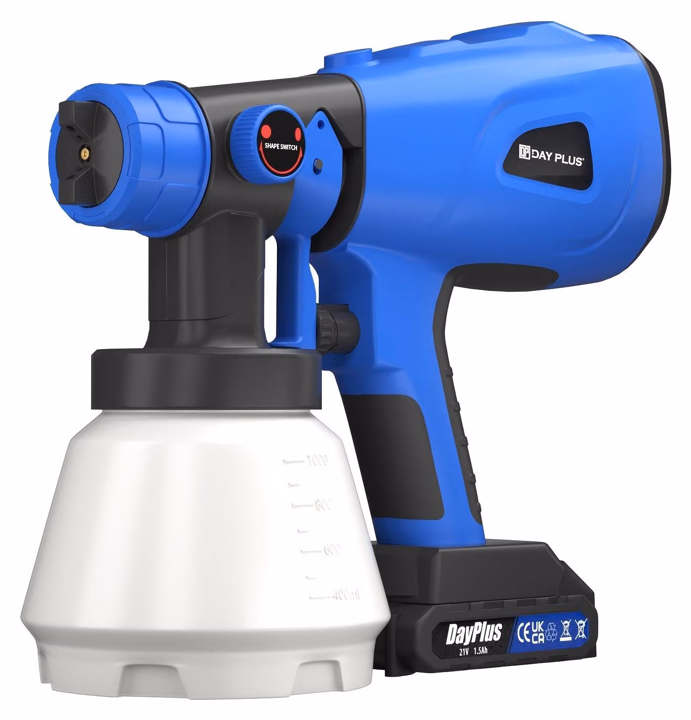 Spruzzatore a vernice - Pistola a vernice - Pistola spruzzatrice - Spruzzatore a vernice senza fili - Spruzzatore a vernice HVLP - Batteria agli ioni di litio da 21V