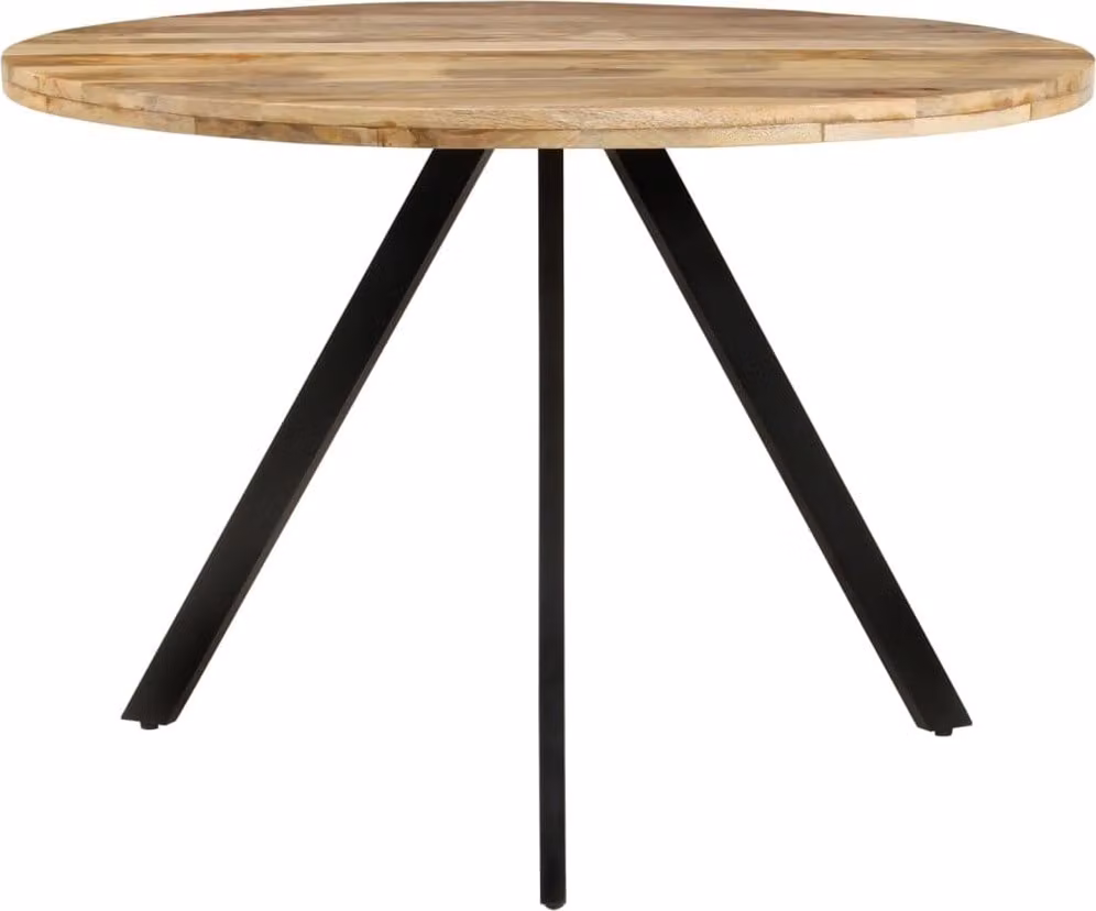 vidaXL Tavolo da pranzo 110x75 cm in legno massiccio di mango