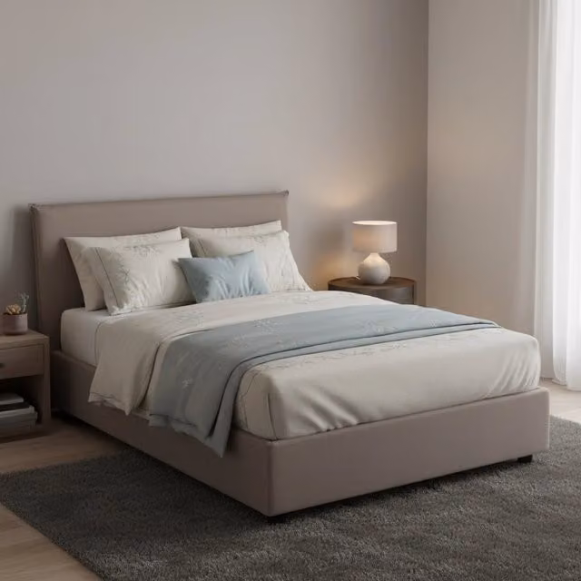 Letto Anyta Talamo Italia, Piazza e Mezza con Base Contenitore Alzabile, Grigio, L/P/H: 120 x 200 x 135 cm – 1