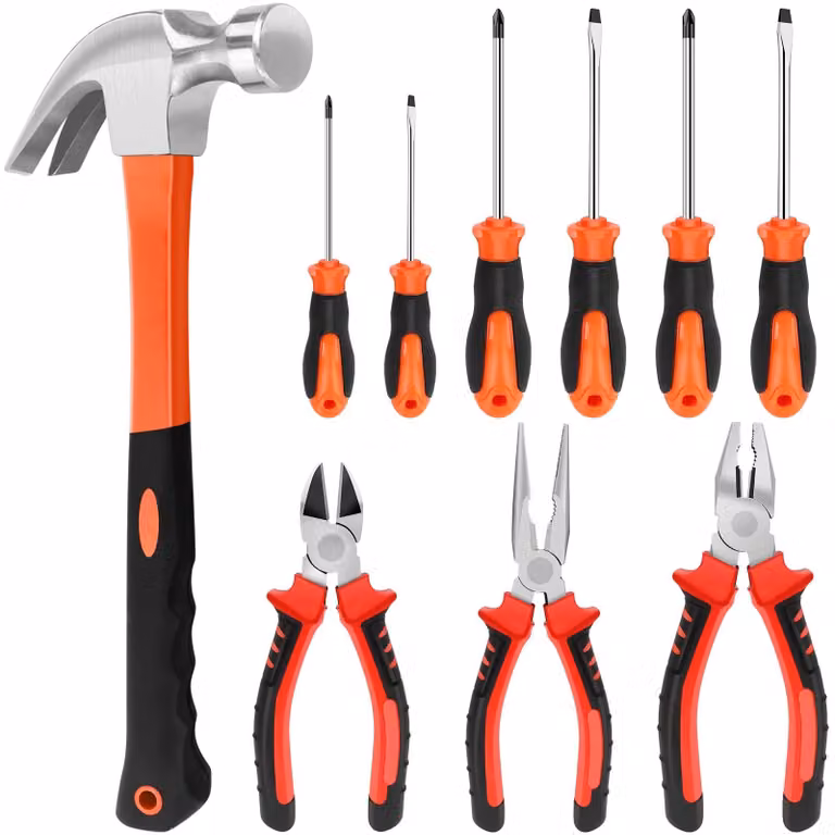 Solidchoice - Set di 10 utensili che include cacciaviti e pinze