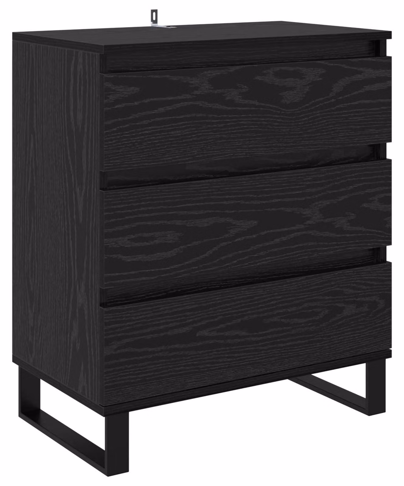 Credenza Rovere Nero 60 x 35 x 70 cm Legno multistrato