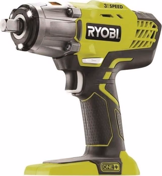 Avvitatore a impatto RYOBI 18V ONE+, 400 Nm, 3 modalità, attacco quadrato 1/2", adattatore 1/4", R18IW3-0