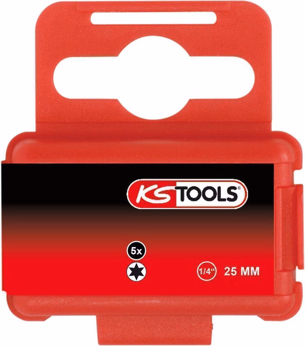 KS TOOLS 1/4" TORSIONpower Bit Torx 25 mm T30 5-pack - 918.3531