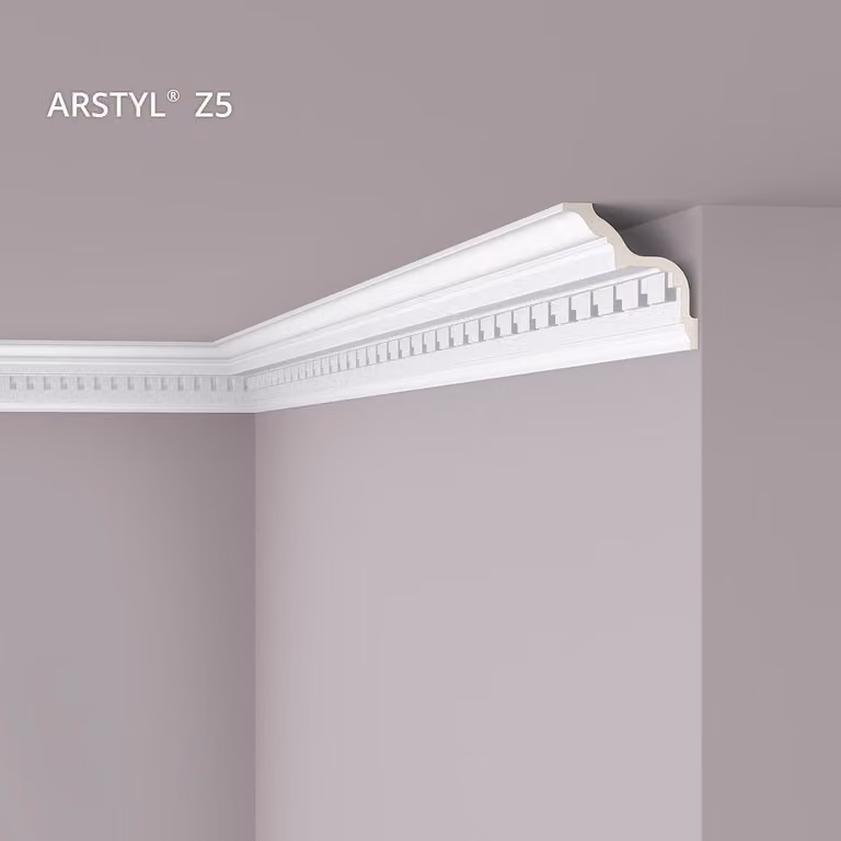 Modanatura per soffitto NMC Z5 ARSTYL Noel Marquet Modanatura decorativa classica bianca 2 m