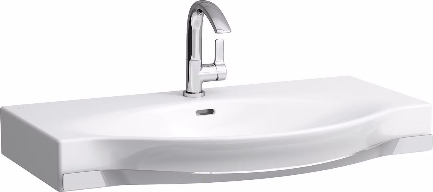 LAUFEN PALACE lavabo, 1 trou pour robinetterie, avec trop-plein, avec porte-serviettes, 900x510mm, blanc, H8127020001041, H8127020001041