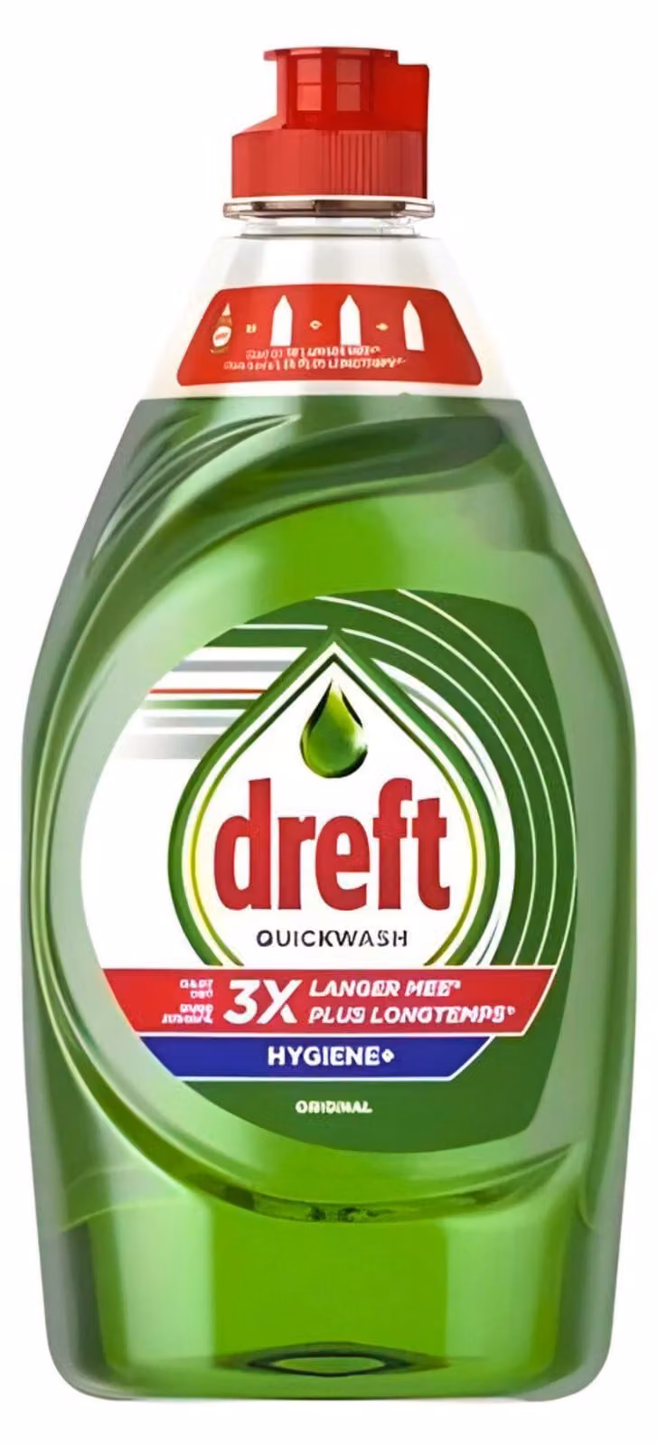 Detersivo per piatti Dreft Quickwash, igiene avanzata, profumo originale (450 ml)