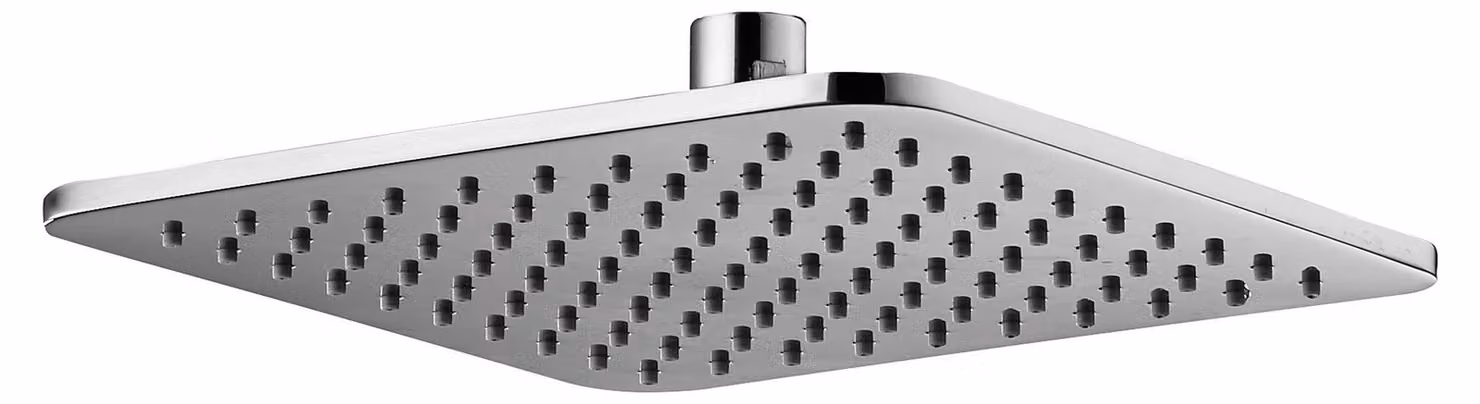 Doccia a soffione, 200x200 mm, cromata, 12 l/min, anticalcare, quadrata
