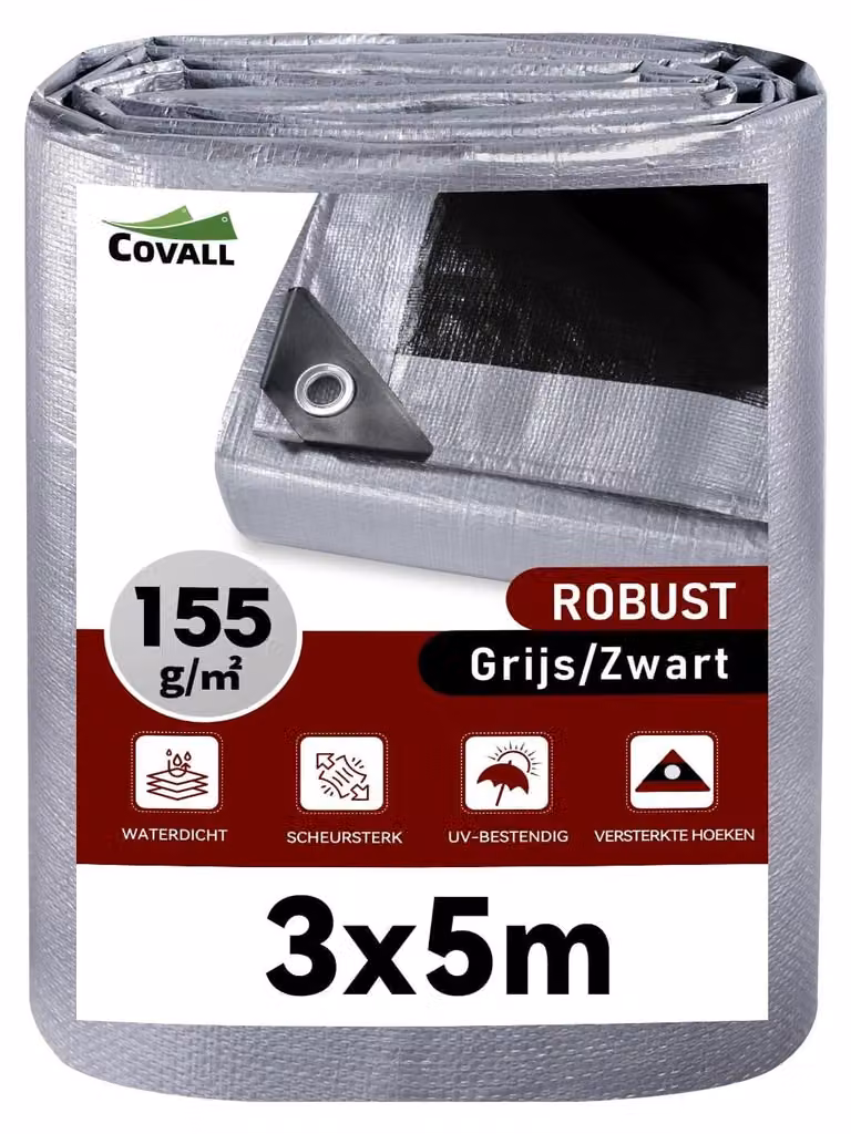 Telo impermeabile per vele, 155 g/m² - resistente ai raggi UV e antistrappo - 3x5 metri