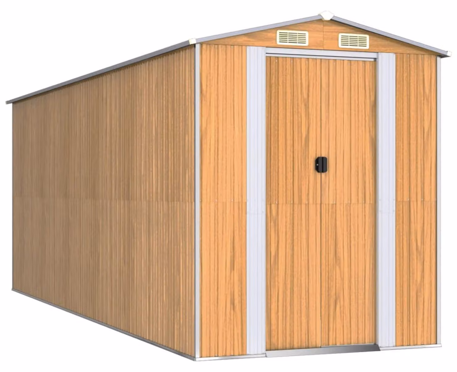 Capannone per utensili in metallo - 192 x 523 x 223 cm - Acciaio zincato