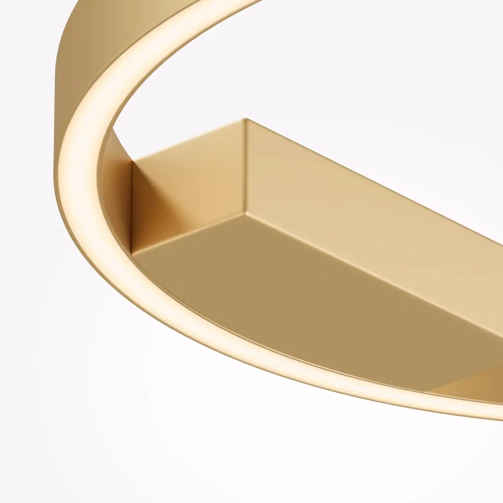 Maytoni Lampada da soffitto moderna Rim con LED integrato in alluminio e ottone disponibile in bianco, nero o oro/ottone – 2