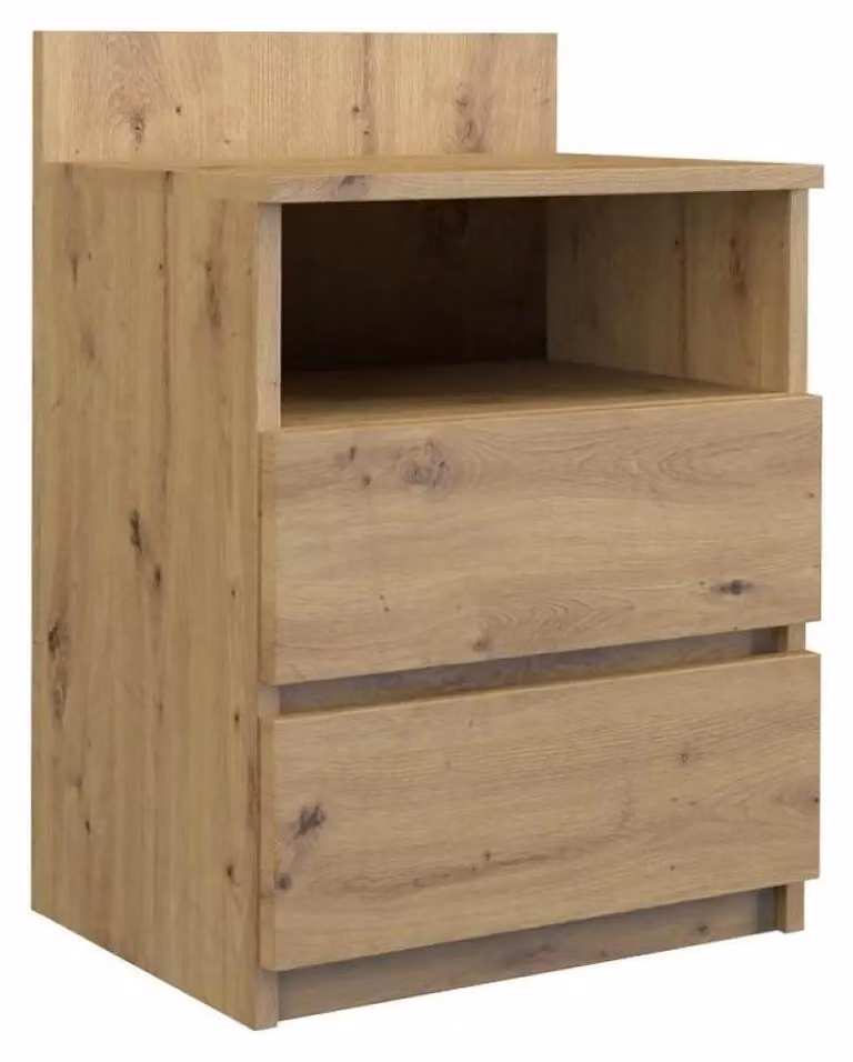 Comodino con cassetti e scaffale TAAVI - rovere artisan