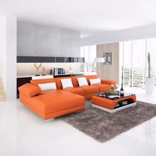 Ledersofa Ecksofa Polster Designer-Sofa Modernes Sofa Ecksofa L-Form
