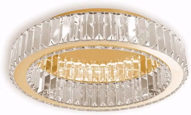Lampadario a soffitto in cristallo Toolight colore oro diametro 50 cm