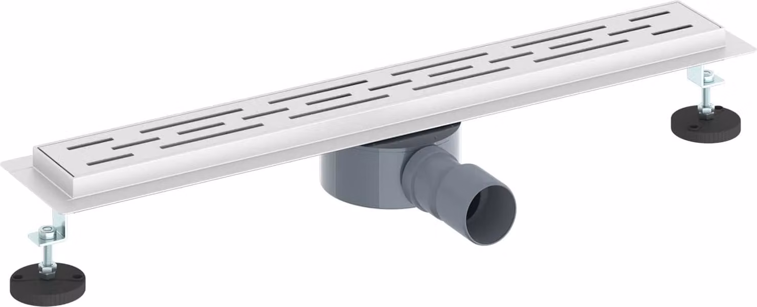 Scarico doccia con copertura in vetro e sifone a 360° 60 cm