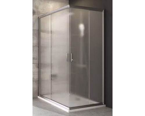 Un lato della cabina doccia RAVAK Blix BLRV2K-90 satin+Grape 1XV70U00ZG