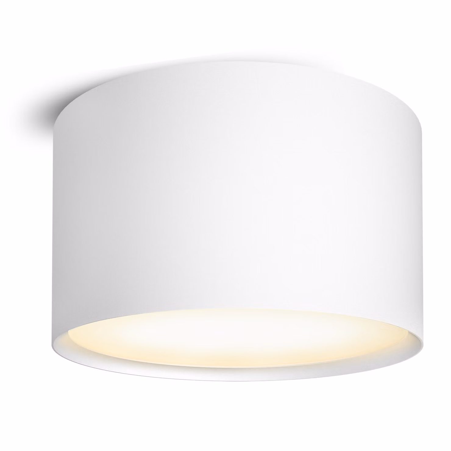 SSC-LUXon PIATO faretto da parete LED bianco - Lampada di design a soffitto con luce bianca calda 6W - Faretto interno verniciato a polvere