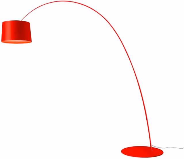 Piantana Foscarini Twiggy Elle Rossa con tecnologia LED dimmabile e controllo Casambi/Bluetooth