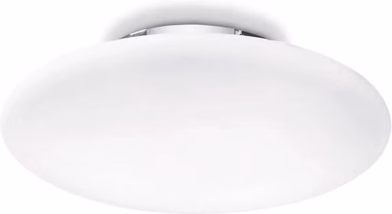 Plafoniera Moderna Smarties Vetro Bianco 3 Luci E27