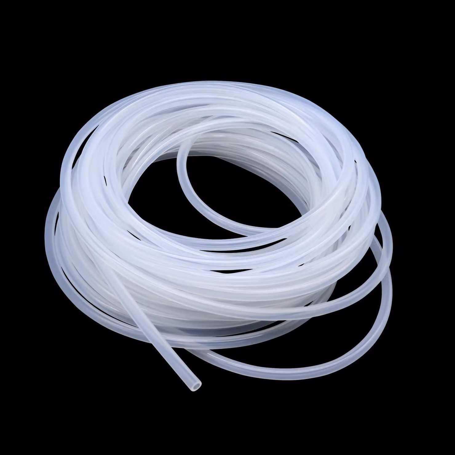 Tubo in silicone trasparente, sicuro per gli alimenti, 2 mm x 4 mm - 6 metri