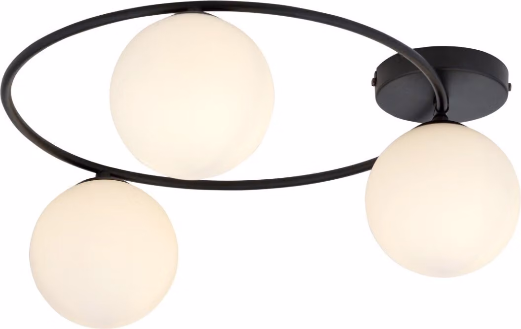 Lampada da soffitto Emibig 3xE14 10W SOPRA 3 con 3 paralumi bianchi 1257/3
