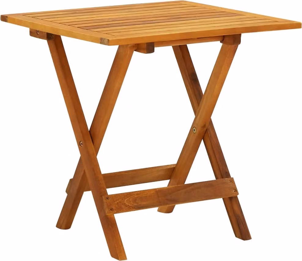 The Living Store Tavolo bistrot 46x46x47 cm in legno massiccio di acacia