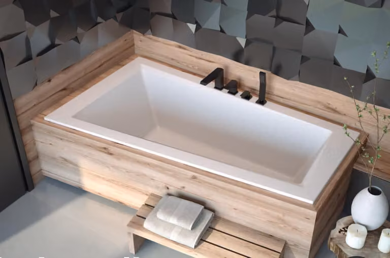 Badewanne Eck Bade Wannne Badezimmer Einbau Wannen Acryl Design 160 cm Nei
