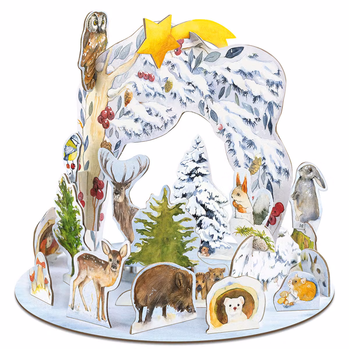 Calendario dell'Avvento "Animali in inverno" (marca Steck)
