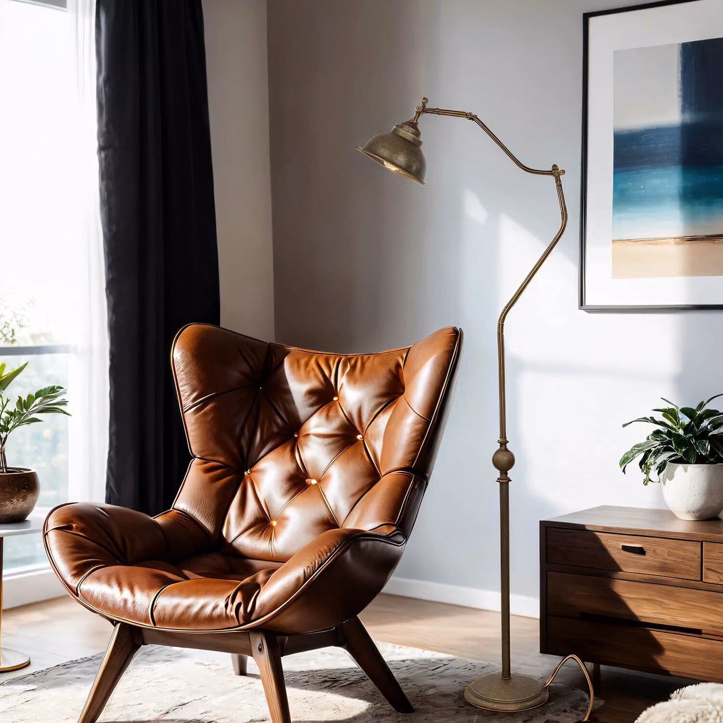 Lampada da terra 155 cm E27 bronzo in vero ottone Lampada da terra marittima
