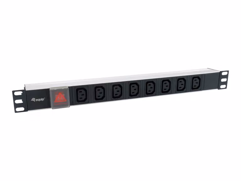 Equip 333310 Equip Steckdosenleiste 19"(1HE)8fach IEC320C14,1,8m Kabel,si