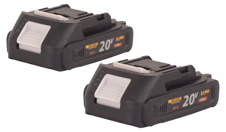 Procraft 2x 20/2A batteria 20 V 2 Ah / 2000 mAh Li-ion