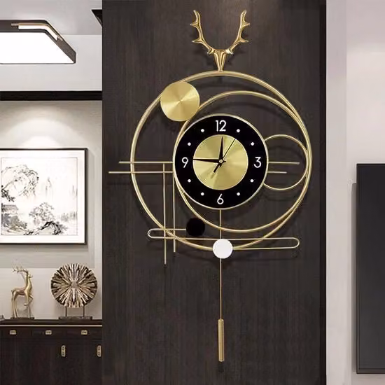 Orologio da Parete Grande - Orologio da Parete Silenzioso Orologio da Parete con Pendolo Orologio da Parete Moderno e Simplice - Orologio per Cucina Orologio per Salotto Camera da Letto Ufficio Decorazione da Parete