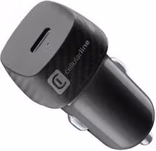 Caricabatterie da auto Cellular Line Car Power USB-C 20W Nero