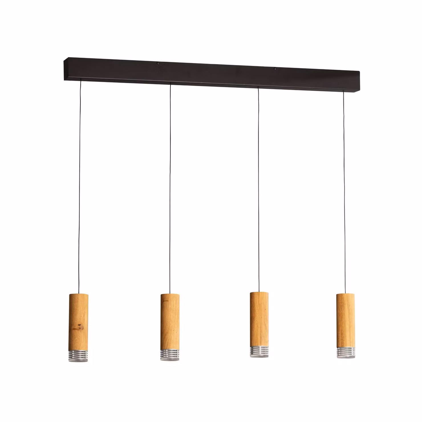 FISCHER & HONSEL Lampada a sospensione Shine-Wood, dimmerabile, Legno chiaro, Soggiorno / Sala da pranzo, Legno, Lampada a sospensione