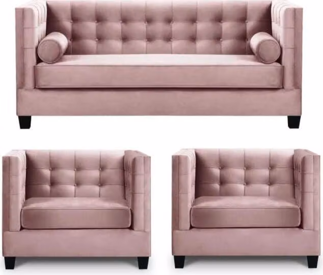 Sofagarnitur Couch Samt Polster couchen komplett set garnituren wohnzimmer möbel