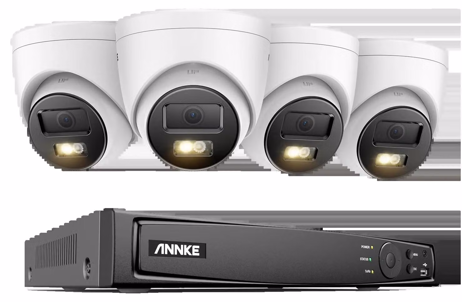 Telecamere di sorveglianza, risoluzione 12 MP, kit NVR a 8 canali, NVR a 8 canali, 4 telecamere, Nessuna