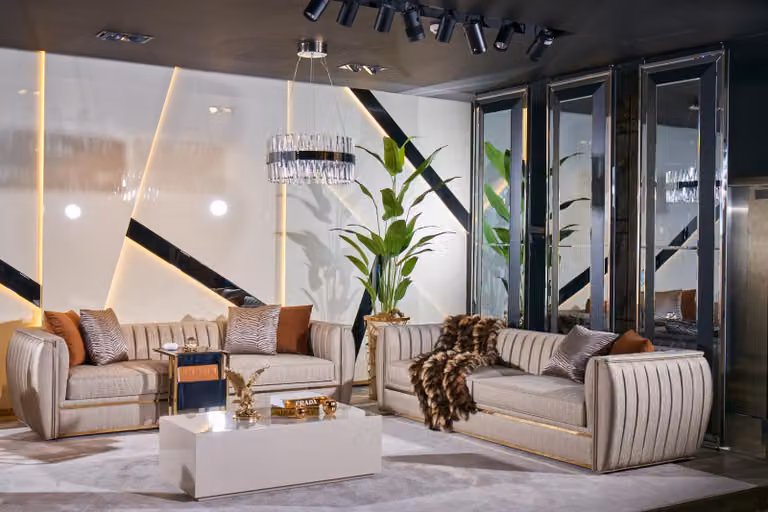 Polstergarnitur 3+3 Sofa Couchtisch Garnitur Couch Stoff Sofagarnitur 3tlg.