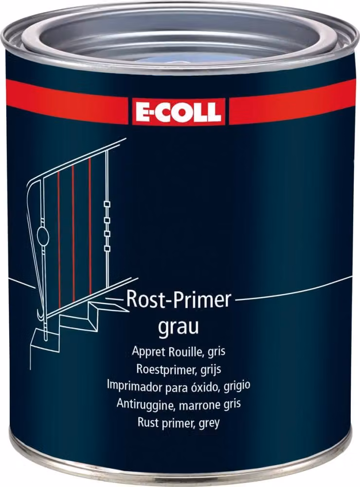 Primer antiruggine 750ml lattina grigio E-COLL