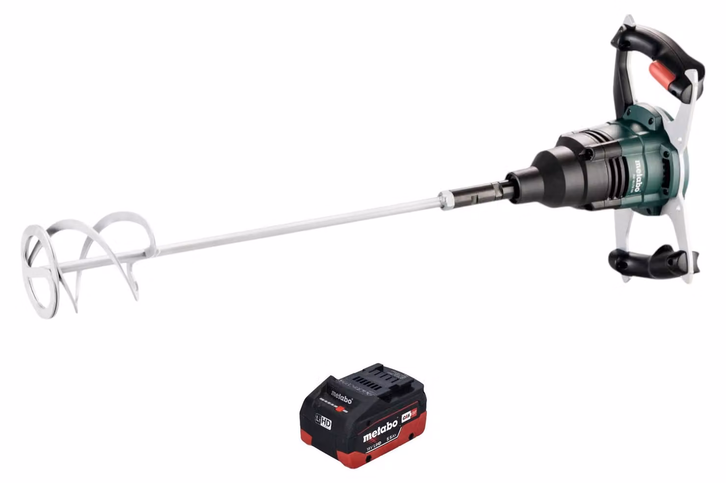 Metabo RW 18 LTX 120 Agitatore a batteria 18 V 40 l capacità di miscelazione 1x batteria LiHD 5,5 Ah - senza caricatore